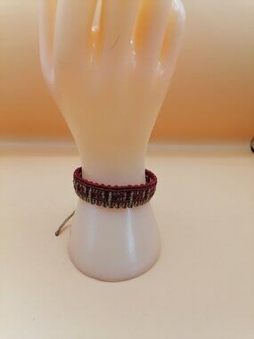 Handmade Macrame Bracelet Inspired by Incas, Andean Geometric Bracelet